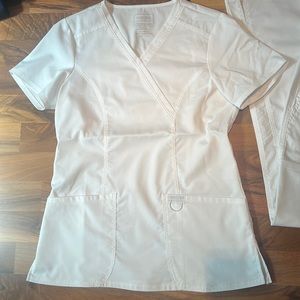 White cherokee workwear revolution scrub set